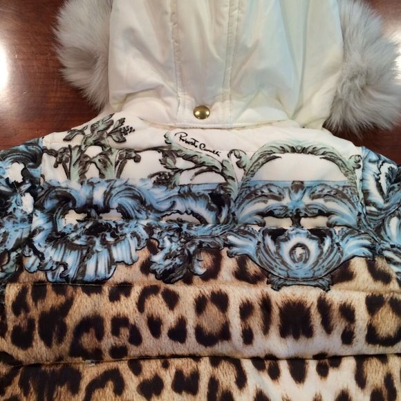 ROBERTO CAVALLI**Fur Hooded Down Coat 3-6 mo. $795 - Picture 7 of 8
